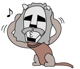 moai dog "Shibu san" sticker #698347