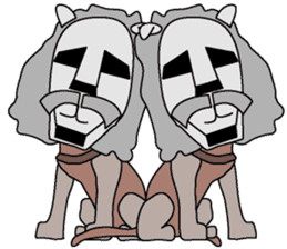 moai dog "Shibu san" sticker #698348