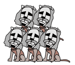 moai dog "Shibu san" sticker #698349