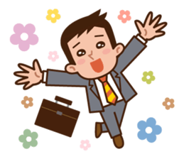 Yes! Businessman Anko. No text. sticker #698551