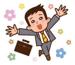 Yes! Businessman Anko. No text. sticker #698551