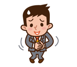Yes! Businessman Anko. No text. sticker #698552