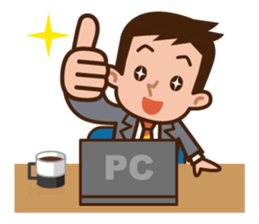 Yes! Businessman Anko. No text. sticker #698553