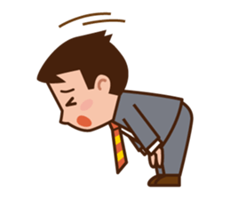 Yes! Businessman Anko. No text. sticker #698554