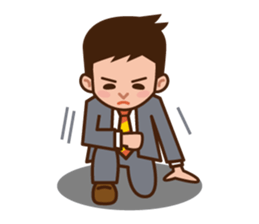 Yes! Businessman Anko. No text. sticker #698556