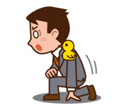 Yes! Businessman Anko. No text. sticker #698557