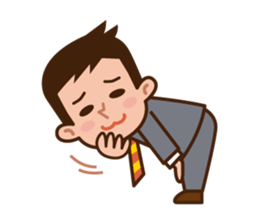 Yes! Businessman Anko. No text. sticker #698558
