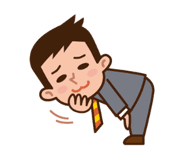 Yes! Businessman Anko. No text. sticker #698558
