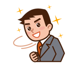 Yes! Businessman Anko. No text. sticker #698559