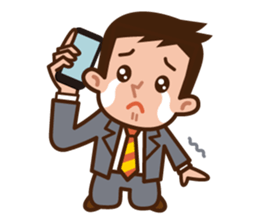 Yes! Businessman Anko. No text. sticker #698560