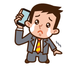 Yes! Businessman Anko. No text. sticker #698560