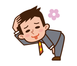 Yes! Businessman Anko. No text. sticker #698562