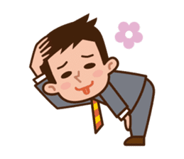Yes! Businessman Anko. No text. sticker #698562