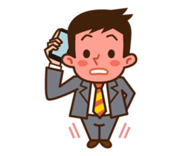 Yes! Businessman Anko. No text. sticker #698563