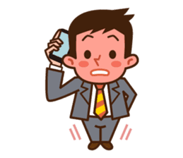 Yes! Businessman Anko. No text. sticker #698563