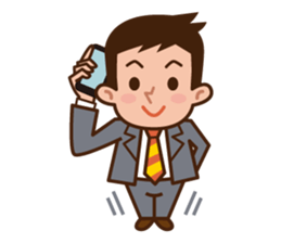 Yes! Businessman Anko. No text. sticker #698564
