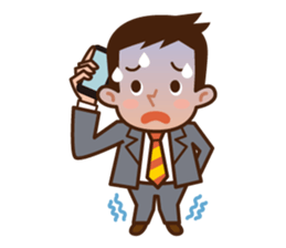 Yes! Businessman Anko. No text. sticker #698565