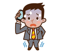 Yes! Businessman Anko. No text. sticker #698565