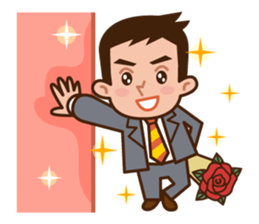 Yes! Businessman Anko. No text. sticker #698567