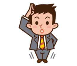 Yes! Businessman Anko. No text. sticker #698568