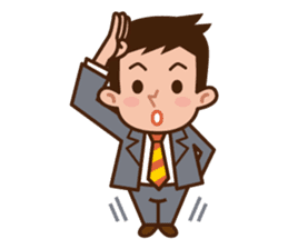 Yes! Businessman Anko. No text. sticker #698568