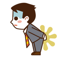 Yes! Businessman Anko. No text. sticker #698570