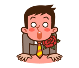Yes! Businessman Anko. No text. sticker #698571