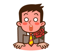 Yes! Businessman Anko. No text. sticker #698571