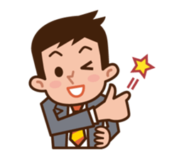 Yes! Businessman Anko. No text. sticker #698572