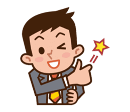 Yes! Businessman Anko. No text. sticker #698572