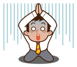 Yes! Businessman Anko. No text. sticker #698573