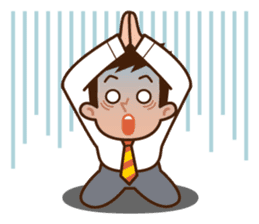 Yes! Businessman Anko. No text. sticker #698573