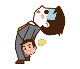 Yes! Businessman Anko. No text. sticker #698574