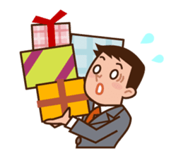 Yes! Businessman Anko. No text. sticker #698575