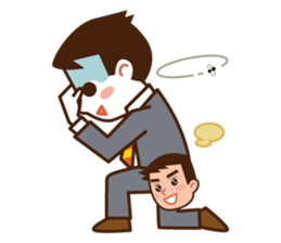 Yes! Businessman Anko. No text. sticker #698578