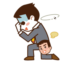 Yes! Businessman Anko. No text. sticker #698578