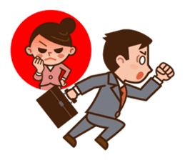 Yes! Businessman Anko. No text. sticker #698579