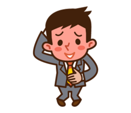 Yes! Businessman Anko. No text. sticker #698584