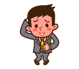 Yes! Businessman Anko. No text. sticker #698584