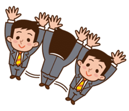 Yes! Businessman Anko. No text. sticker #698589