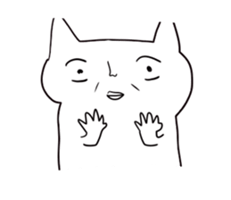 An unpopular cat Sticker sticker #699203