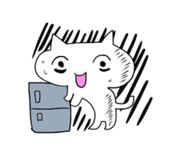 An unpopular cat Sticker sticker #699230