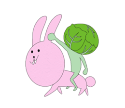 rabit cabbage sticker #699269