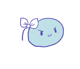 blue girl sticker #700750