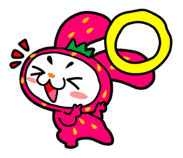 Strawberry Rabbit "Uppy!!" sticker #701796