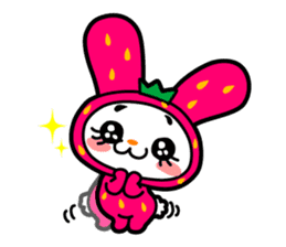 Strawberry Rabbit "Uppy!!" sticker #701798
