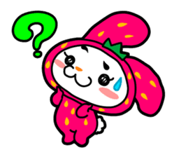 Strawberry Rabbit "Uppy!!" sticker #701799