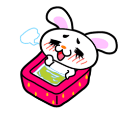 Strawberry Rabbit "Uppy!!" sticker #701802