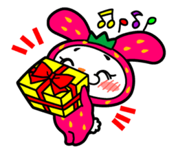 Strawberry Rabbit "Uppy!!" sticker #701806