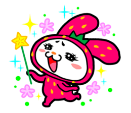 Strawberry Rabbit "Uppy!!" sticker #701807